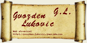 Gvozden Luković vizit kartica